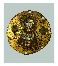 Круглая накладка с изображением неизвестного святого. Медь, тиснение, перегородчатая эмаль. Лицевая сторона накладки позолочена. Начало XIV в.: 25 Кб.