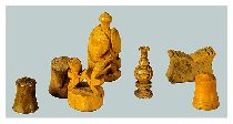 Шахматные фигуры. Дерево, кость. XII-XIV вв.: 41 Кб.